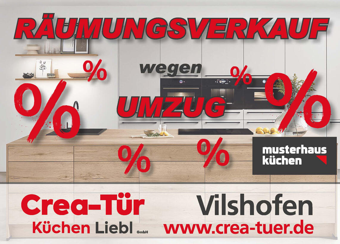 Räumungsverkauf wegen Umzug! Crea-Tür Vilshofen Räumungsverkauf wegen Umzug! Crea-Tür Vilshofen